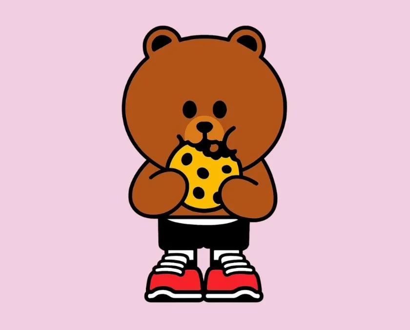 Ted eating a cookie